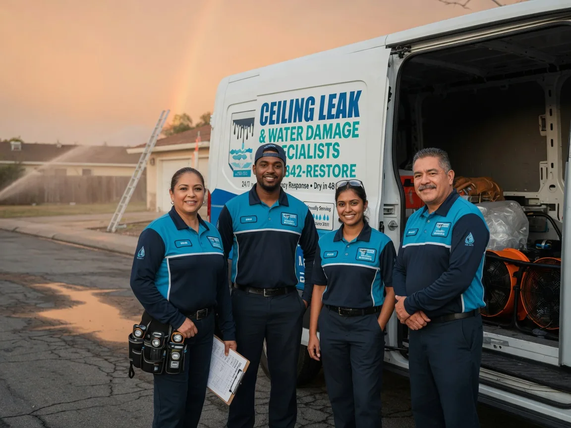 Ceiling Leak Cleanup company in Warba, MN